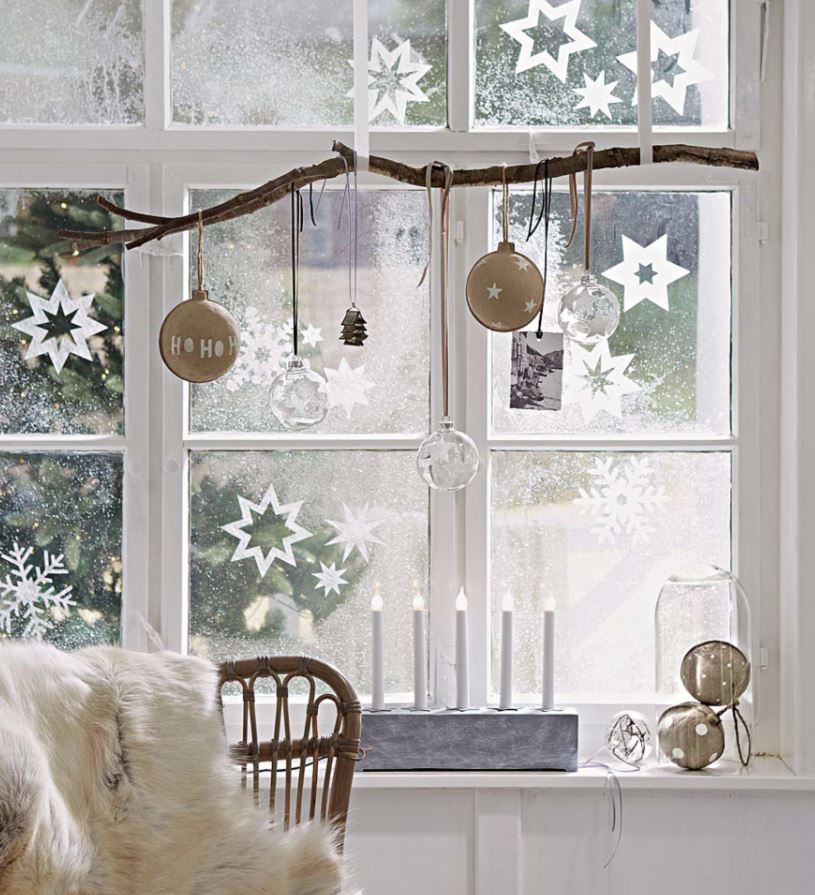 decoracion de navidad para ventanas