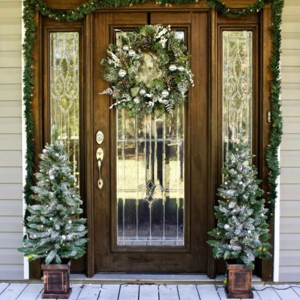 decoracion puertas navidad