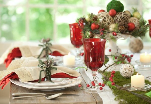decorar mesa navidad