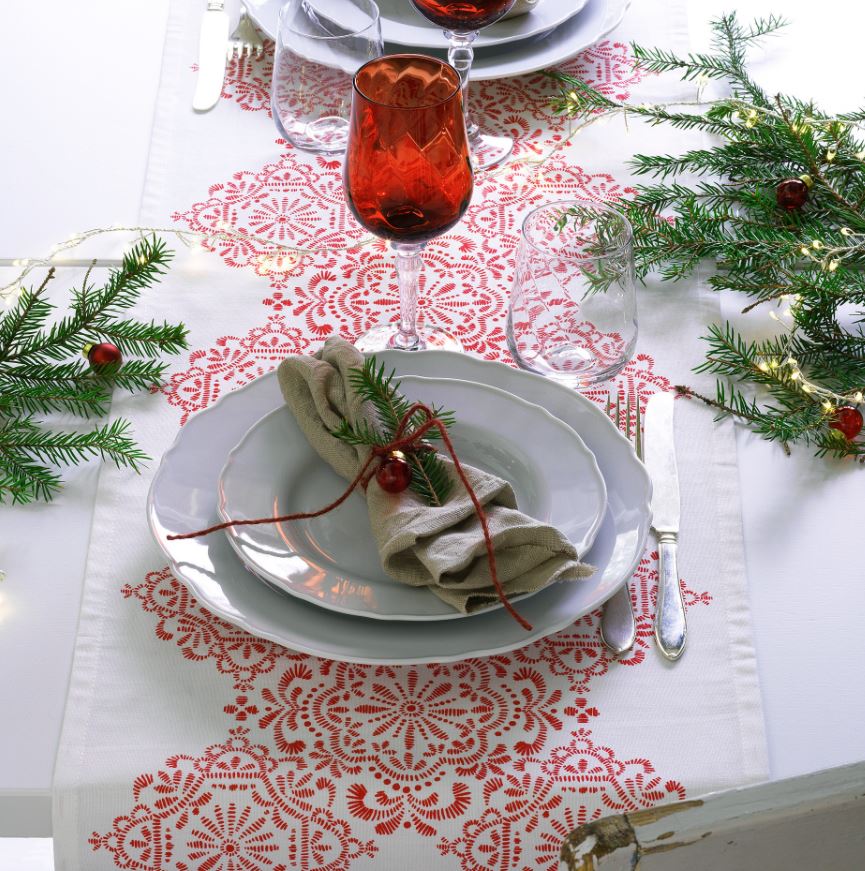 decorar mesa navidad facil