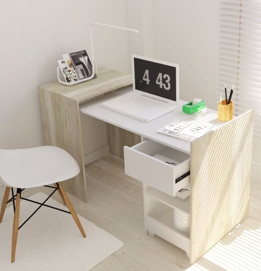 escritorio poco espacio funcional minimalista