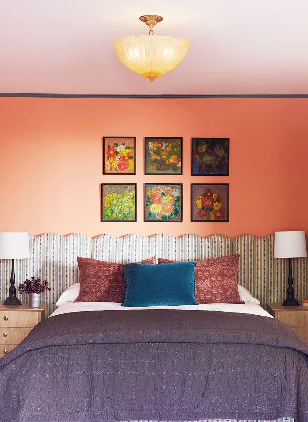fotos de habitaciones pintadas en dos colores
