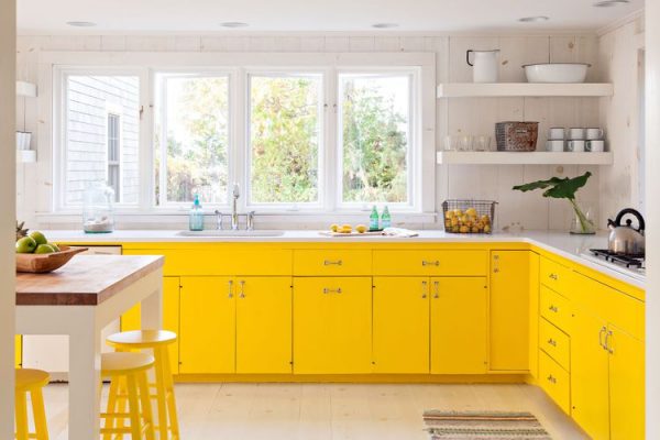 ideas de decoraciones en cocinas amarillas