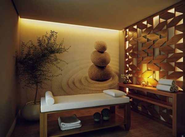 decoracion sala de masajes relajantes tendencias