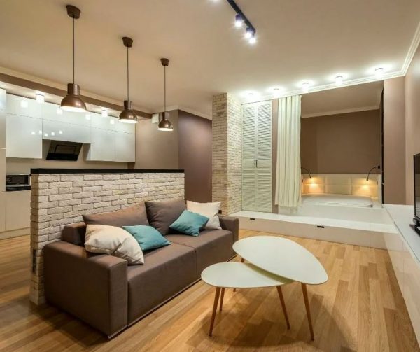 como iluminar una habitación salon cocina