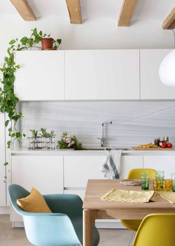 decoracion luces cocina minimalista