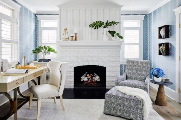 habitacion de estudio clasica vintage